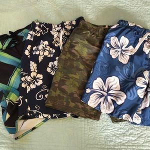 4 Pair boys swim trunks